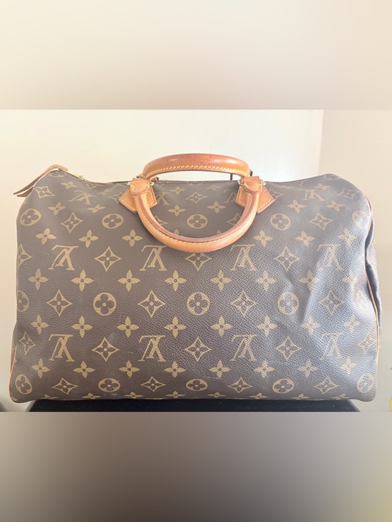 Louis Vuitton Handbags - Vintage Louis Vuitton Brown Monogram Canvas Top-Handle Bag SD1905 Size 35*24cm